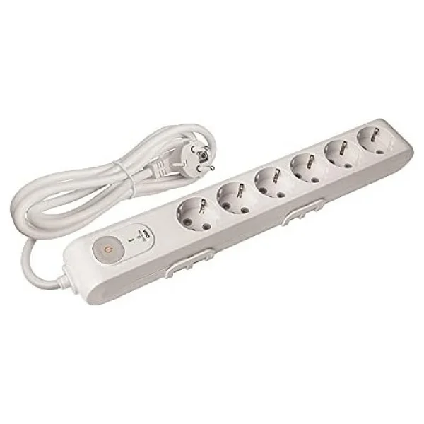 Viko Multi-Let 90117631 1050 Joule Anahtarlı 1.5 M 6'lı Akım Korumalı Priz - Görsel 2