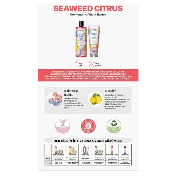 Urban Care Seaweed Citrus Nemlendirici ve Besleyici Vücut Losyonu 200 ml - Vegan - Görsel 8