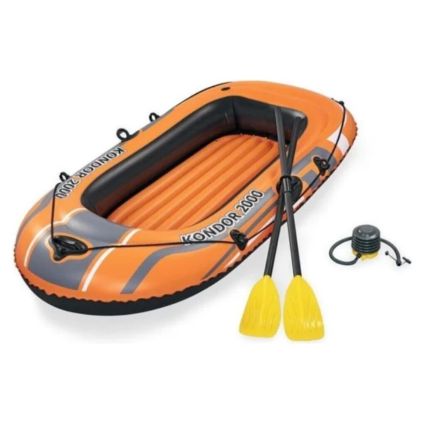 Bestway Kondor 2000 61062 196x114 Cm 2 Kişilik Şişme Bot Seti - Görsel 6