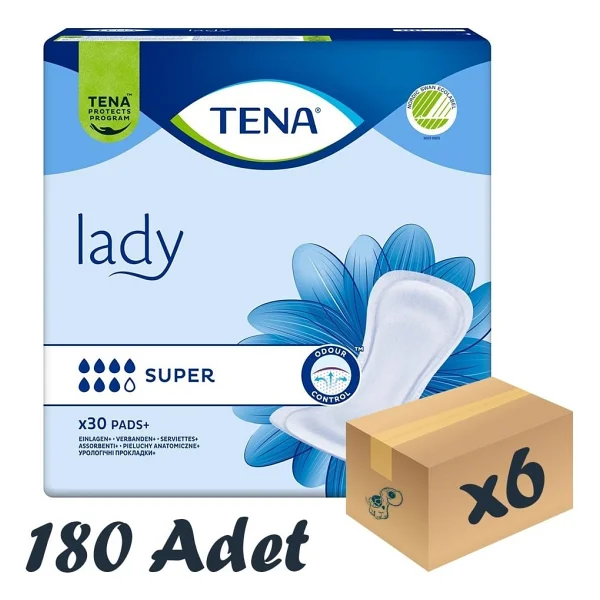 Tena Lady Süper 7 Damla 30'lu 6 Adet Kadın Mesane Pedi - Görsel 6