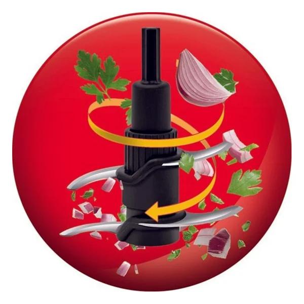Tefal Masterchop Powelix Maxi XXL 500 W 4 Bıçaklı Doğrayıcı Siyah - Görsel 7
