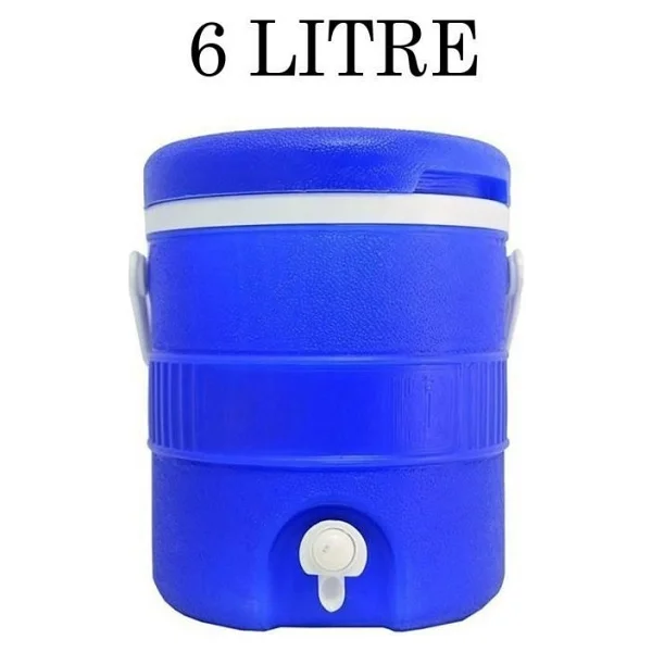 Tiesa Home Plastik 6 Litre Musluklu Soğuk Su Termosu Mavi - Görsel 2