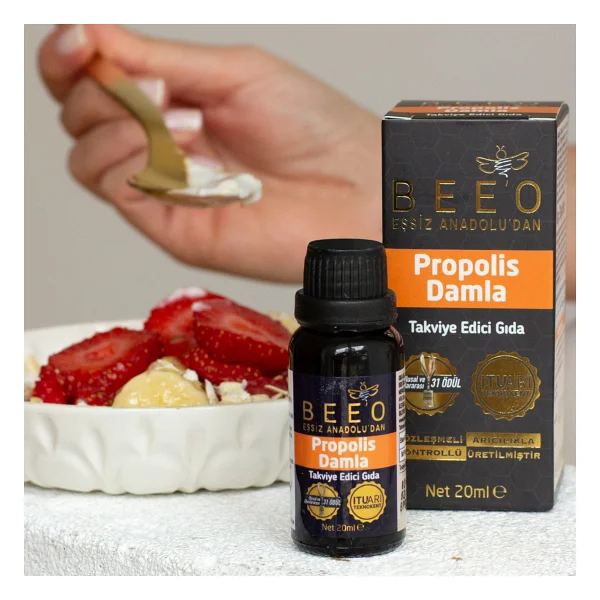 Bee'o 5 Adet Propolis Damla Paketi - 100 Ml - Görsel 5