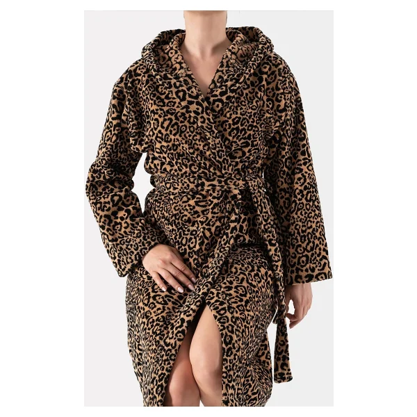 Soley Panthera Leopar Desenli Bornoz - Görsel 3