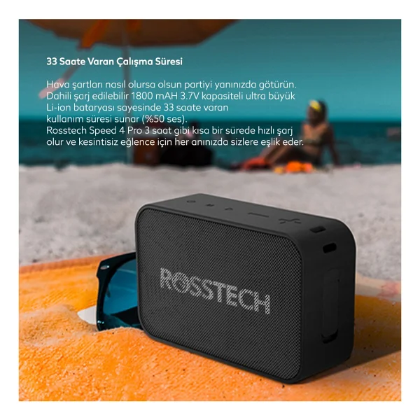 Rosstech Soundparty Speed 4 Pro Bluetooth Hoparlör - Görsel 5