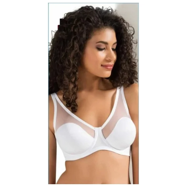 Le Jardin Kadın Toparlayıcı Tüllü İnce Soft Sütyen 3'lü Paket Siyah-Beyaz-Ten 85d - Görsel 3