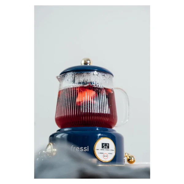 Fressi Eiffel Ysb-Gc02 0.6 Lt Retro Lacivert Cam Kettle - Görsel 6