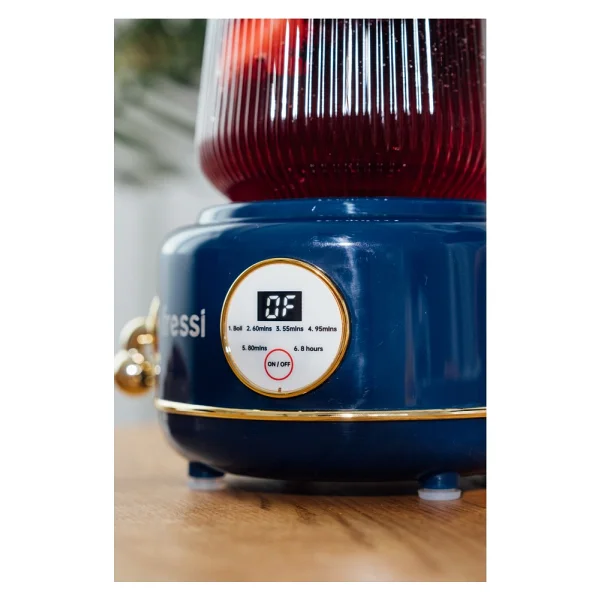 Fressi Eiffel Ysb-Gc02 0.6 Lt Retro Lacivert Cam Kettle - Görsel 7