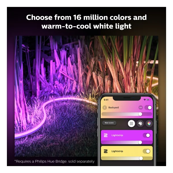 Philips Hue Lightstrip Outdoor 5 M RGB Şerit LED - Görsel 8