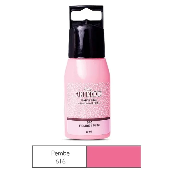 Artdeco 042c Boyutlu Boya 616 Pembe 60 Ml - Görsel 2