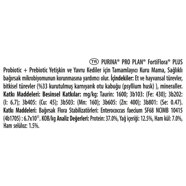 Pro Plan Proplan Fortiflora Plus Kedi 30 Adet Sağlıklı İç Sistem İçin Prebiyotik Ve Probiyotik Desteği - Görsel 4