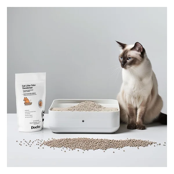 Docho Hindistan Cevizi Kabuğu Bazlı Aktif Karbon 400 Gr Kedi Kumu Koku Giderici - Görsel 2