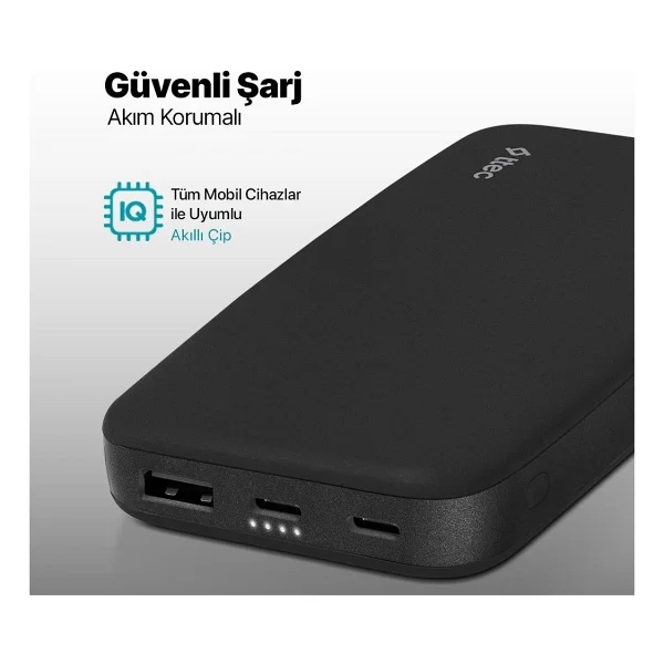 Ttec Chargeup 2bb204s Siyah 10000 mAh Powerbank - Görsel 5