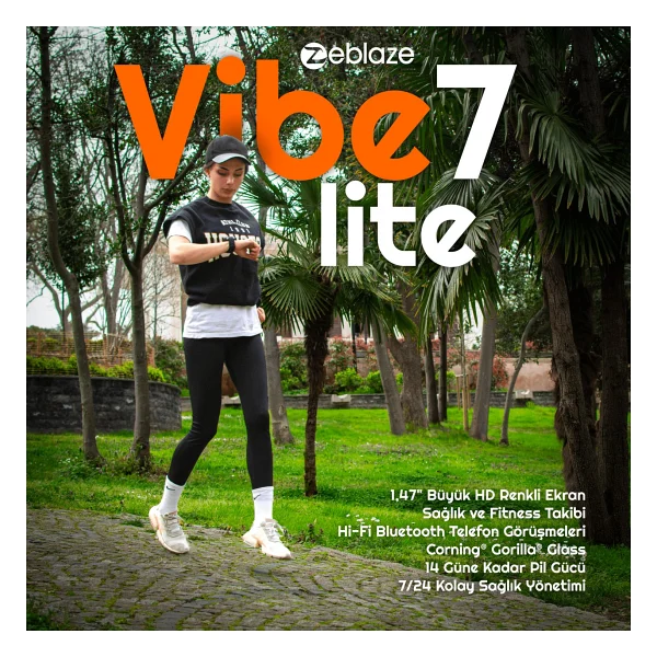 Zeblaze Vibe 7 Lite Siyah Akıllı Saat - Görsel 4