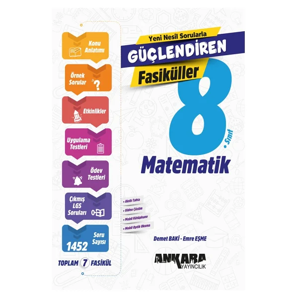 Ankara Yayıncılık 8. Sınıf Matematik Güçlendiren Fasikülleri - Görsel 4