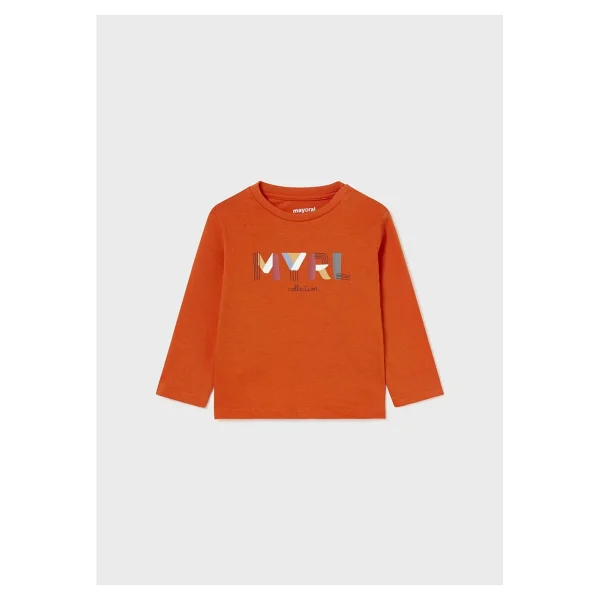 Mayoral Erkek Bebek Basic Sweatshirt - Turuncu - 1,5 Yaş - Görsel 4