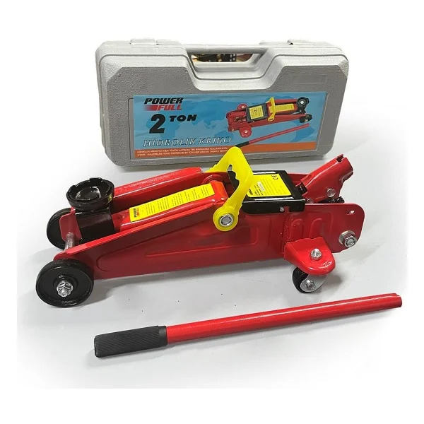 Powerfull 2 Ton Tekerlekli Hidrolik Kriko - Görsel 4
