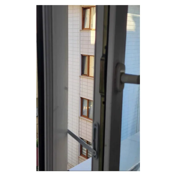 Huzuraks Vasistas Pencere Kilidi Pvc Pimapen Kapı Pencere Gizli Çocuk Emniyet Kilidi Anahtarsız 13cm 1adet - Beyaz - Görsel 3