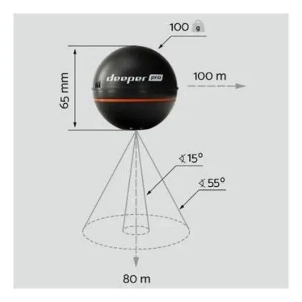 Deeper Smart Sonar Pro Balık Bulucu - Görsel 4
