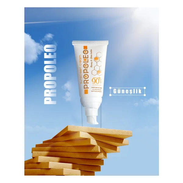 Propoleo Bal, Balmumu Ve Şiya Yağ Özlü Yüksek Koruma Güneş Kremi 90 Spf 50ml - Görsel 3