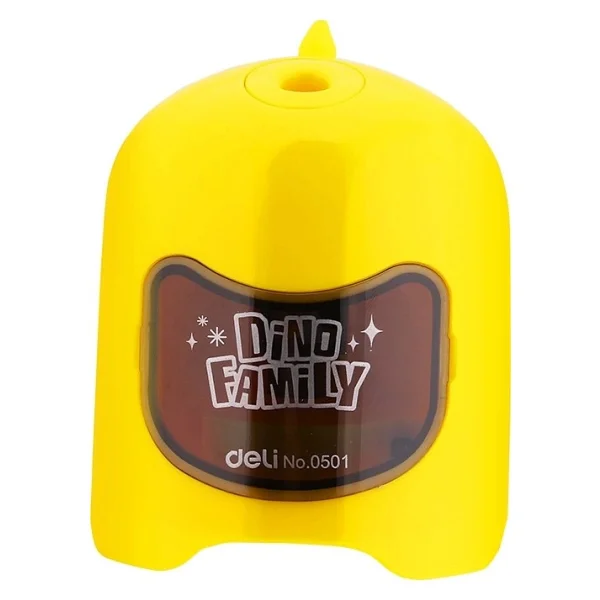 Deli Deli 0501 Dino Family Pilli Masa Üstü Kalemtraş - Görsel 4