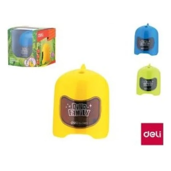 Deli Deli 0501 Dino Family Pilli Masa Üstü Kalemtraş - Görsel 2