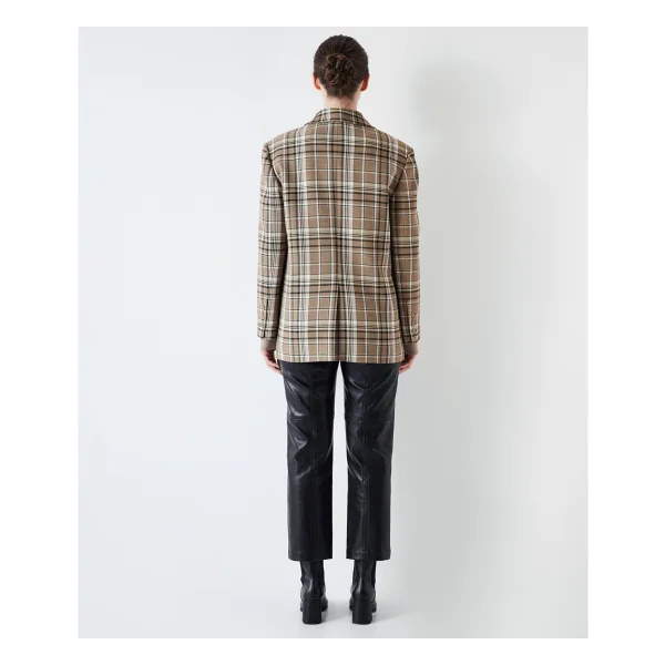 İpekyol Ekose Desen Blazer - Bej - 40 - Görsel 3