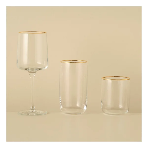 Bella Maison Premium Bardak-Kadeh Seti 36'lı Silver - Görsel 6