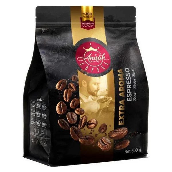Anısah Coffee Espresso Extra Aroma Koyu Kavrulmuş Çekirdek 500 Gr - Görsel 5