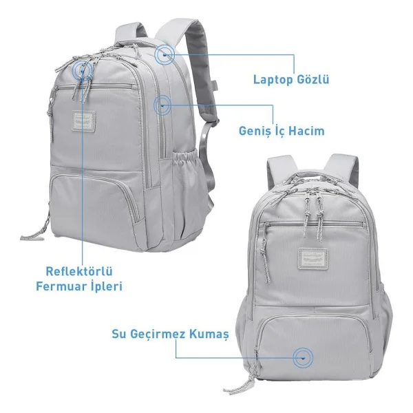 Smart Bags 3196 Yeşil Okul Çantası - Görsel 4