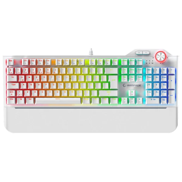 Rampage Hydra R6 Beyaz Red Switch Kablolu Mekanik Oyuncu Klavyesi