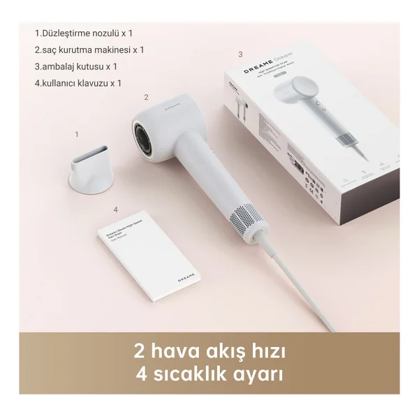 Dreame Hair Gleam 1600 W Grey Saç Kurutma Makinesi - Görsel 7