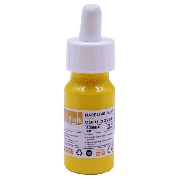 Südor Ebru Boyası 25 Ml Limon Sarı - Görsel 4