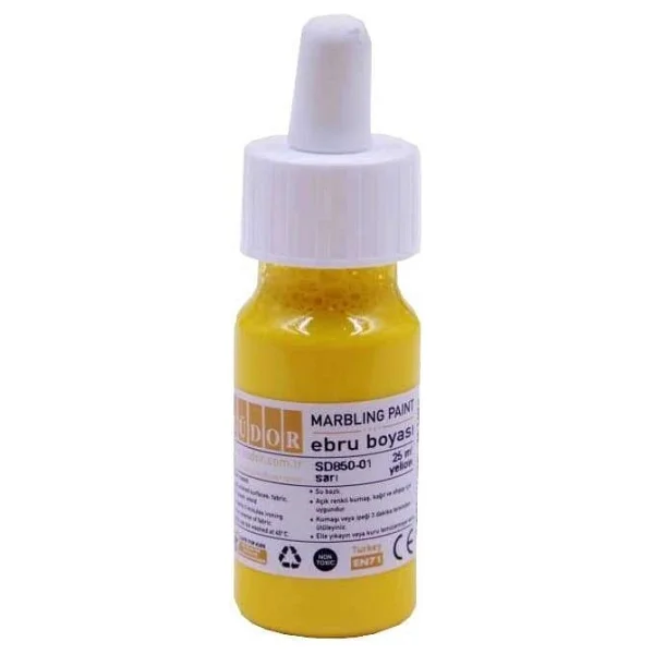 Südor Ebru Boyası 25 Ml Limon Sarı - Görsel 5