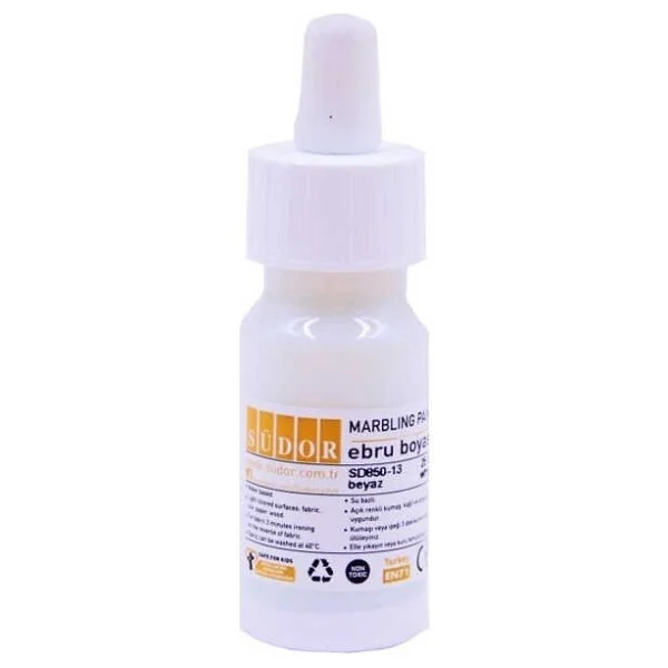 Südor Ebru Boyası 25 Ml. Beyaz - Görsel 3