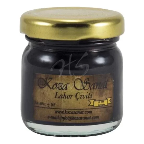 Koza Sanat Ezilmiş Ebru Boyası Pigment Lahor Çiviti 40ml - Görsel 3