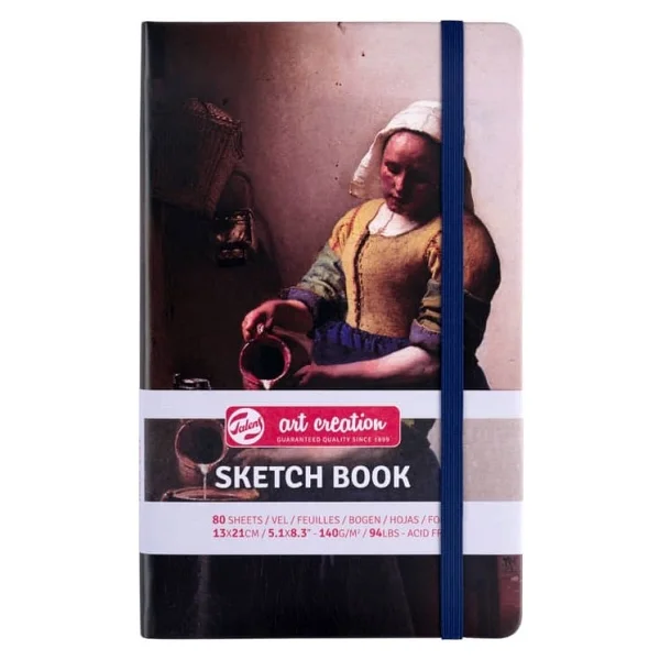 Talens Art Creation Sketchbook Sert Kapak Eskiz Defteri 140 Gr 13X21 Cm 80 Yp Milkmaid - Görsel 2