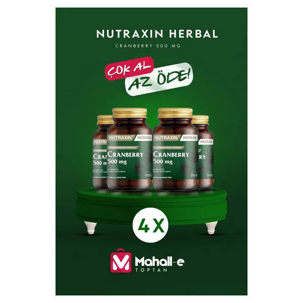 Nutraxin Cranberry 500 Mg 60 Tablet 4 Adet - Görsel 3