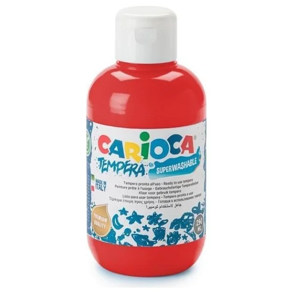 Carioca Süper Yıkanabilir 250 Ml Kırmızı Tempera Boyası - Görsel 2