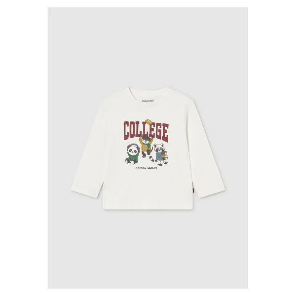 Mayoral Erkek Bebek Baskılı Sweatshirt - 6 Ay - Krem - Görsel 3