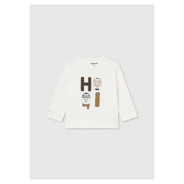 Mayoral Erkek Bebek Baskılı Sweatshirt - 1,5 Yaş - Krem - Görsel 2