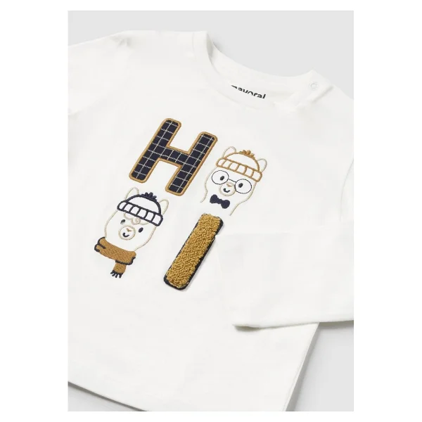 Mayoral Erkek Bebek Baskılı Sweatshirt - 1,5 Yaş - Krem - Görsel 3