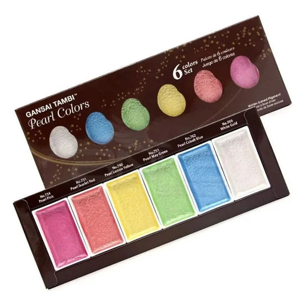 Zig Suluboya Pıgment Pearl Colors Mc20pc/6v 6 Renk - Görsel 2