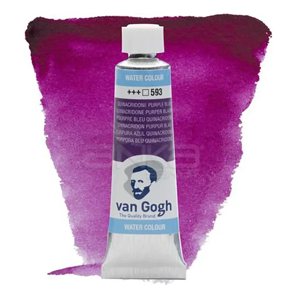 Talens Van Gogh 593 Quinacridone Purple Blue 10 ml Tüp Sulu Boya - Görsel 2