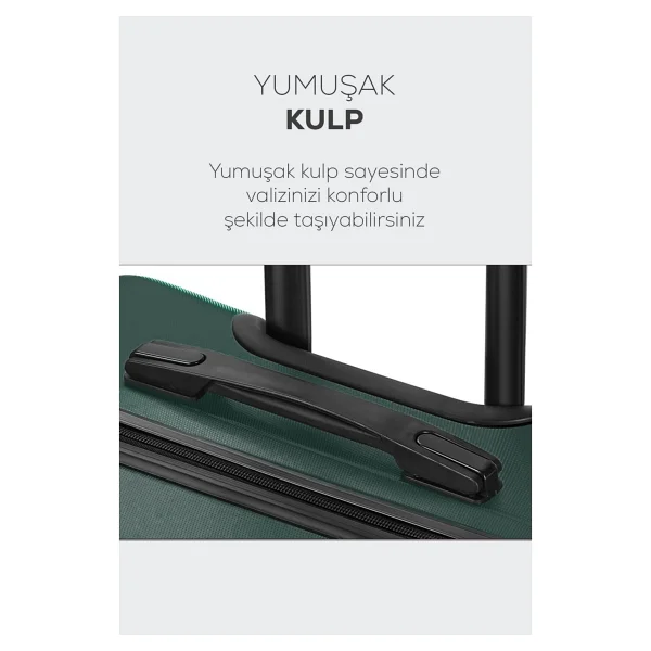 Polo&Sky Spring Haki Büyük Boy Valiz - Görsel 10