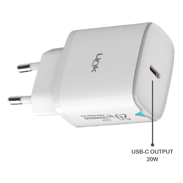 Linktech C307 20 W Type-C Kablolu Hızlı Şarj Aleti - Görsel 2