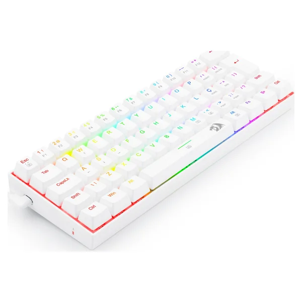 Redragon K630 Dragonborn Beyaz RGB %60 Tkl Blue Switch Kablolu Mekanik Oyuncu Klavyesi - Görsel 4