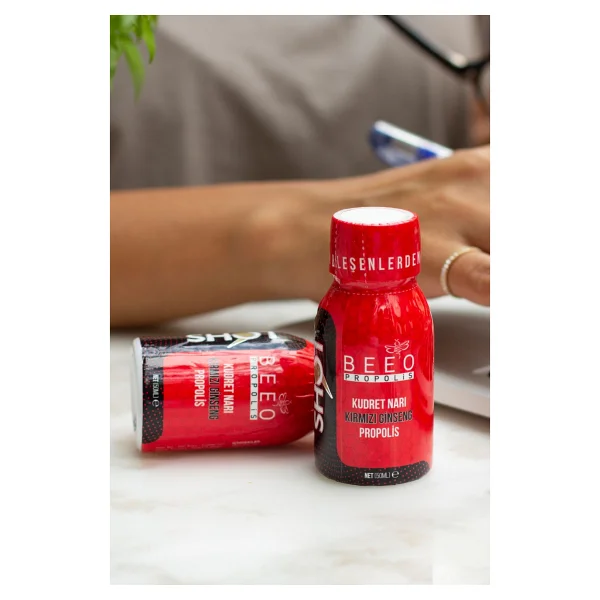 Bee'o Kudret Narı Ginseng Shot Propolis 50 Ml 12'li - Görsel 5