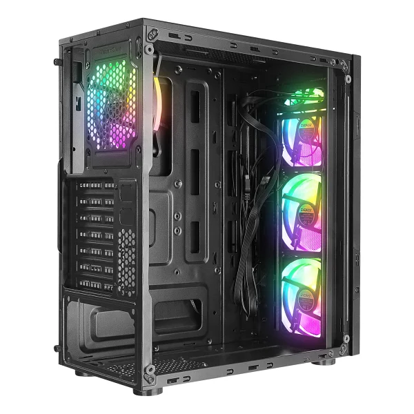 Everest Crest V1 RGB 4 Fanlı Atx Oyuncu Kasası - Görsel 3