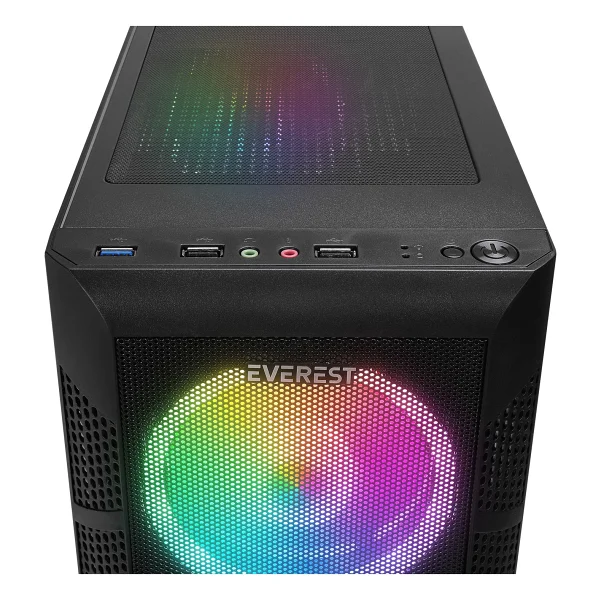 Everest Crest V1 RGB 4 Fanlı Atx Oyuncu Kasası - Görsel 5